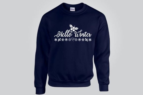 HELLO WINTER, SVG: T-Shirt Designs & Graphics
