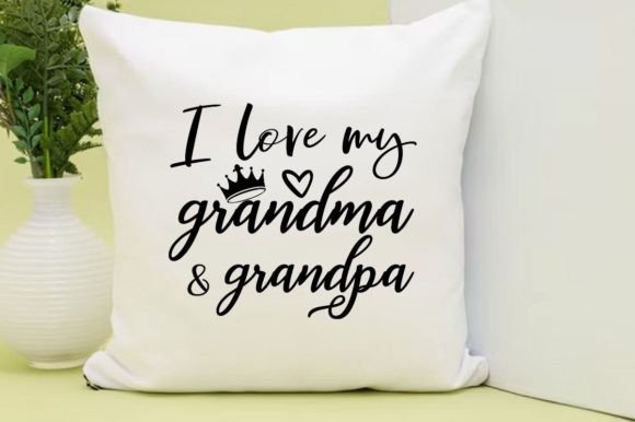 I LOVE MY GRANDMA and GRANDPA, SVG Graphics