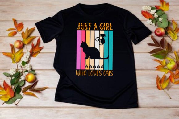 JUST a GIRL WHO LOVES CATS, SVG