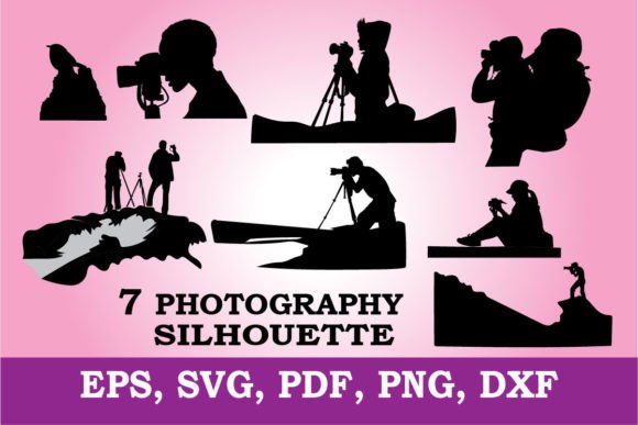 Photography Silhouette SVG for Graphics and T-Shirt Designs