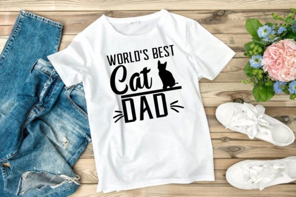 WORLD S BEST CAT DAD SVG Graphics